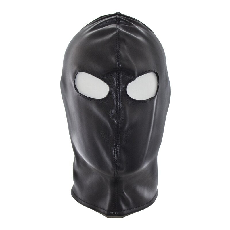 BDSM Hood Slave Mask Sensory Deprivation Full Head Bondage Restraint Mask for Women Men