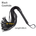 68cm Genuine Cowhide Whip with Tassel for Role Play